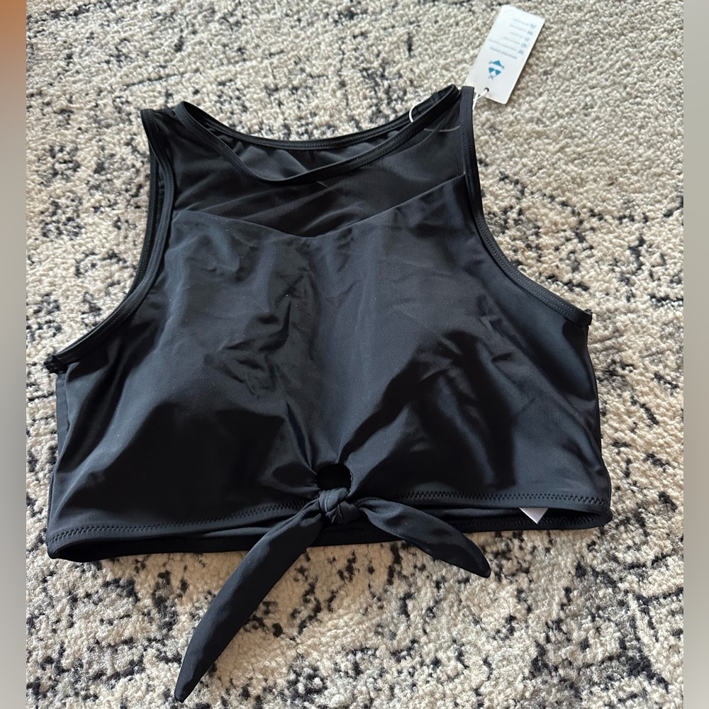 NWT Beachsissi swim suit top black size medium